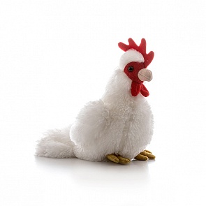 Игрушка мягкая - Петушок белый, 15 см. (Aurora, 10-313)